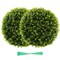 Costway 2 PCS 18"/20" Artificial Cedar Topiary Balls Sun-protective Round Greenery Bushes